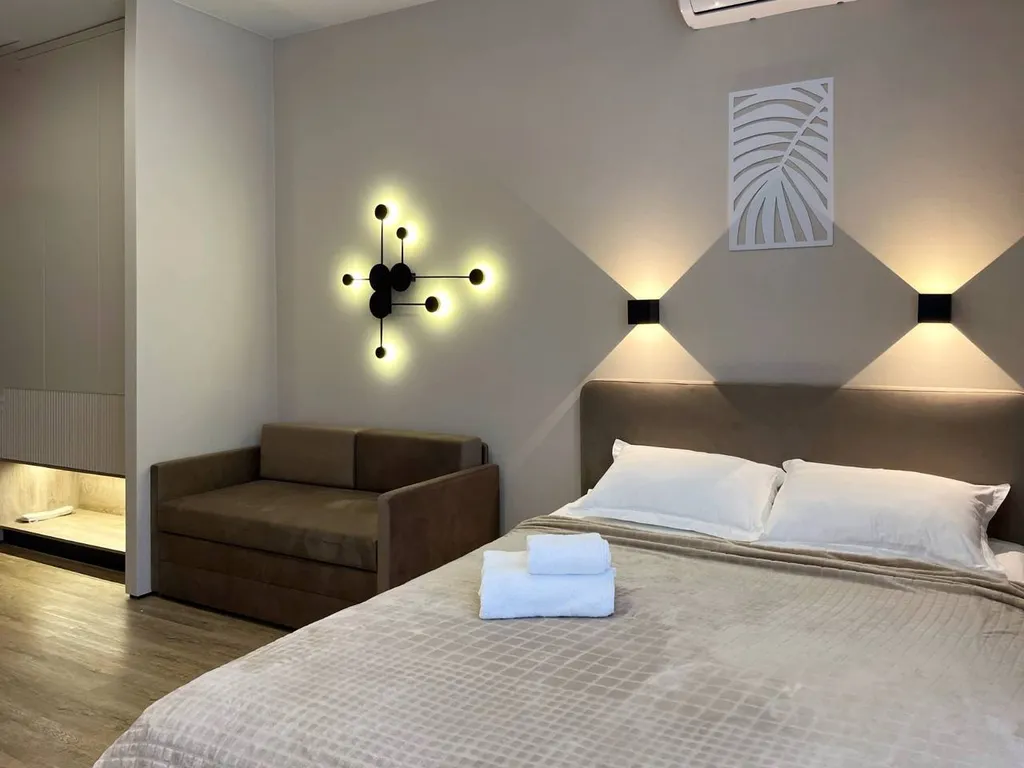 Уютная студия с видом на горы