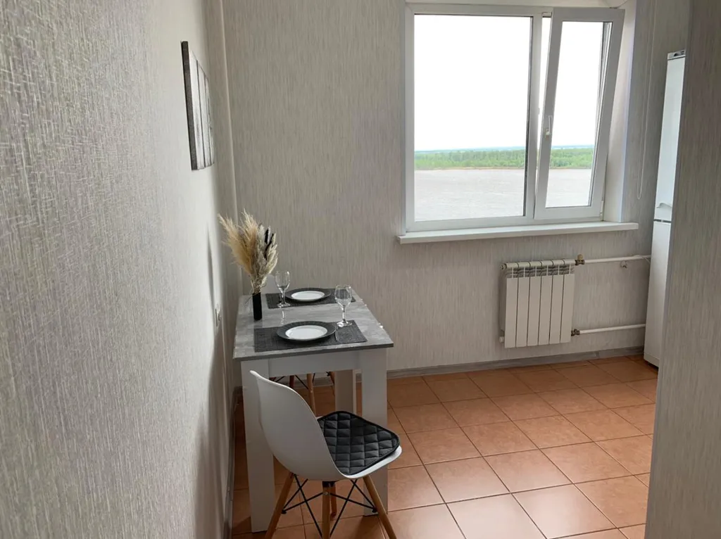 Апартаменты на 12 этаже с потрясающим видом на реку Обь