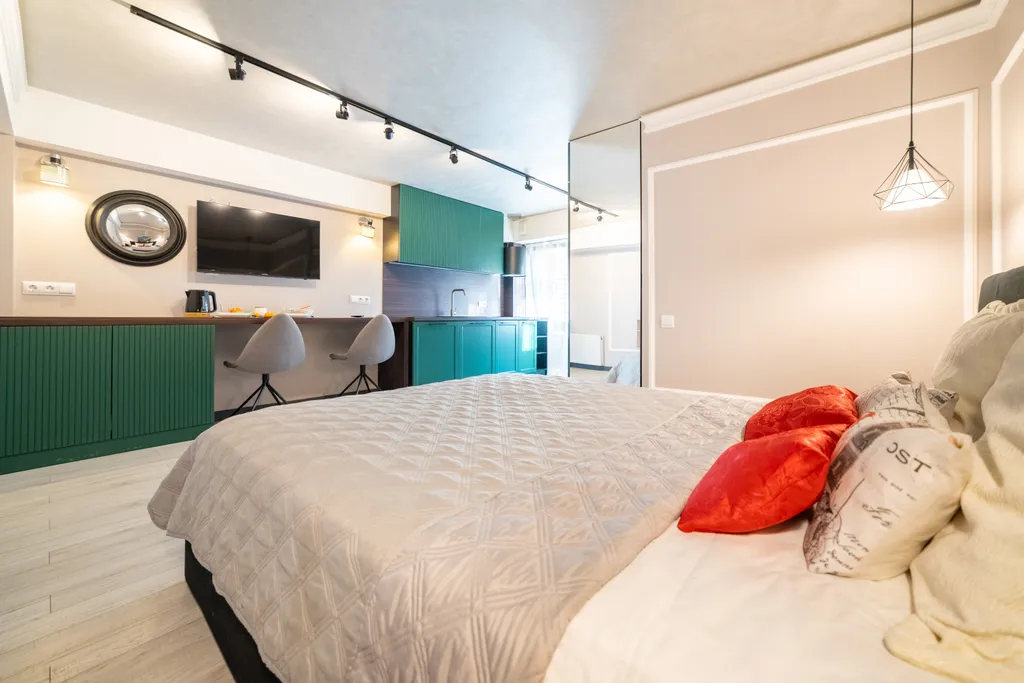 Зеленая студия в ЖК Гринберг