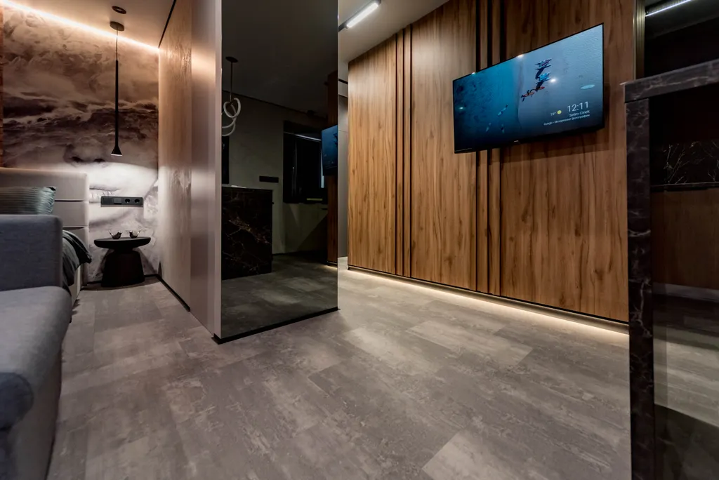 Дизайнерская лофт-студия с шикарным видом на город