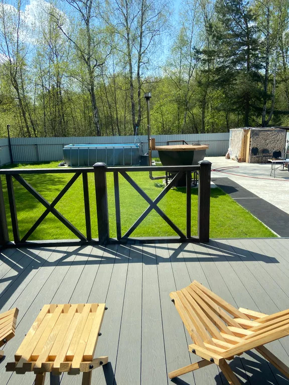 Большой дом a-frame в-небо с бассейном