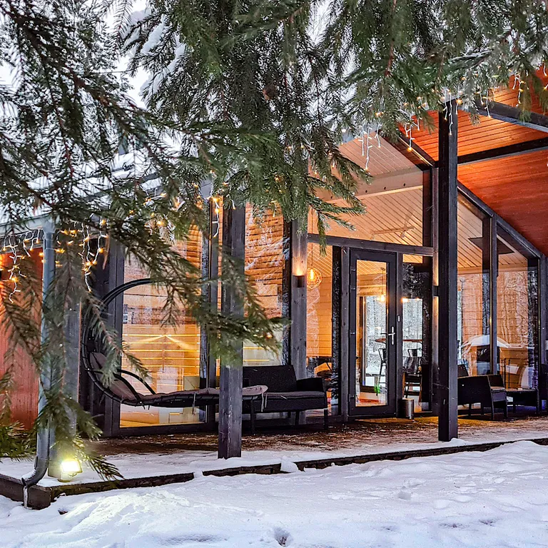 Домик в Соснах с сауной и банным чаном (Lato-80)