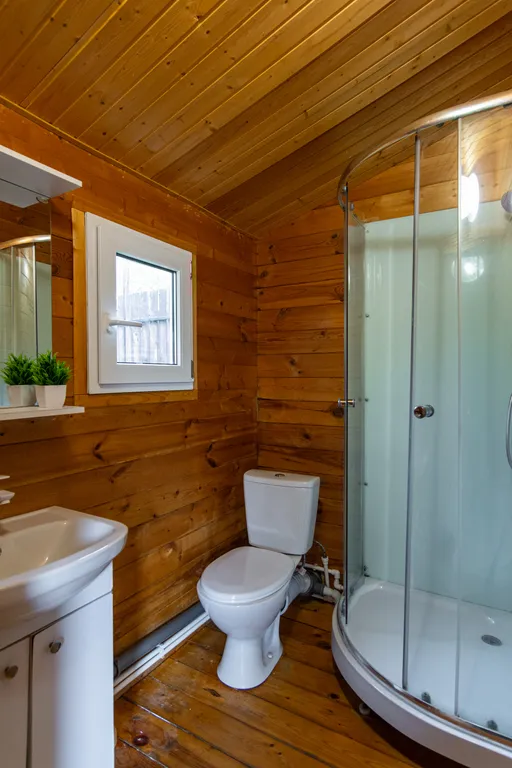 Современный деревянный дом из бруса