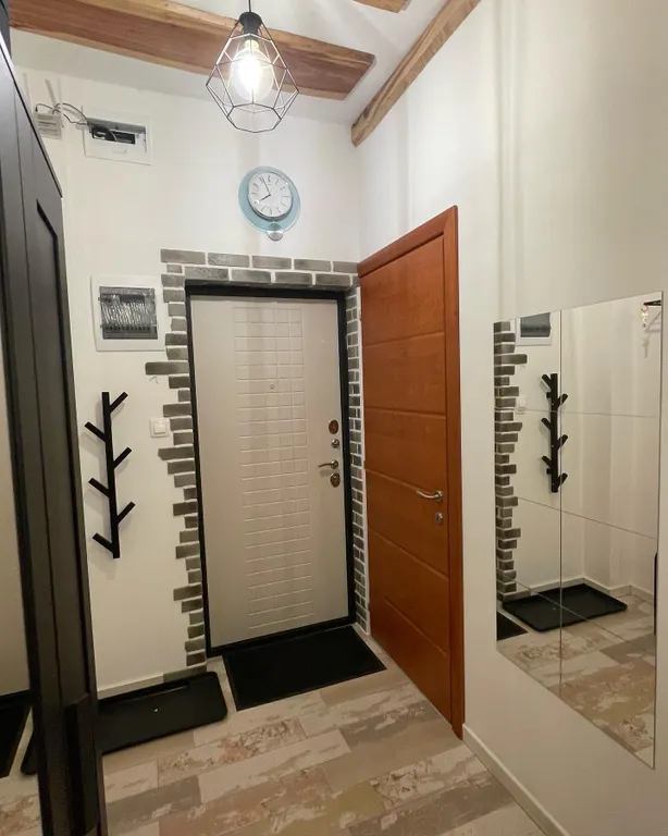 Red freezer apartament