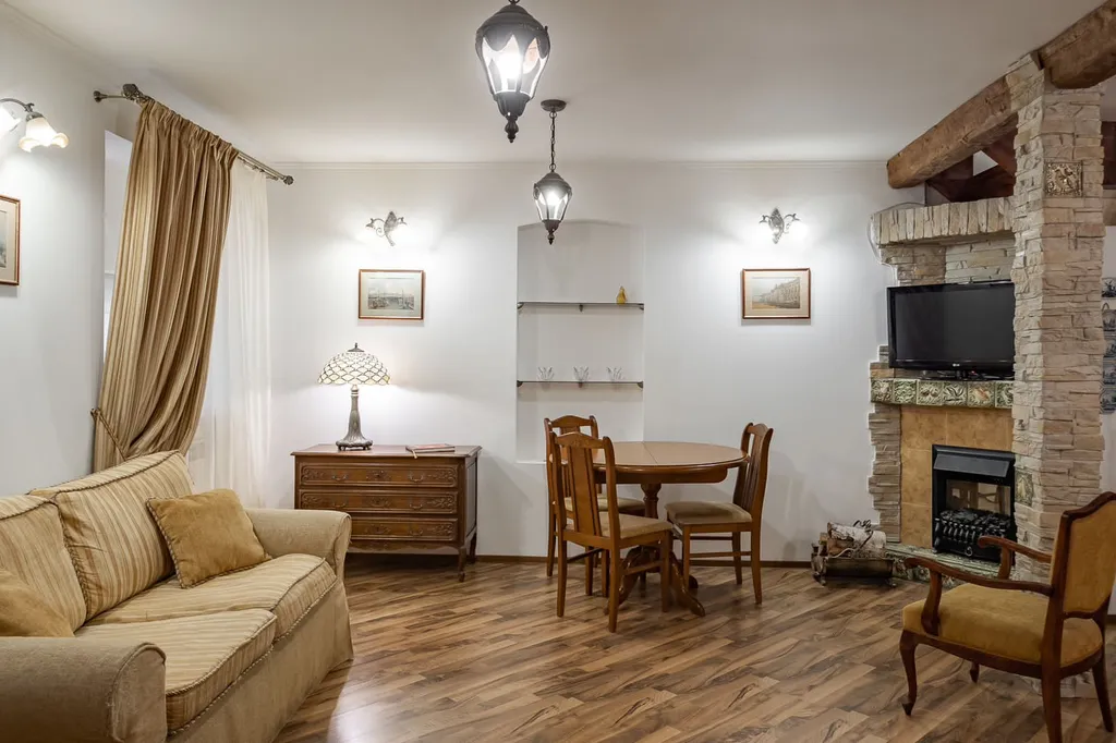 Атмосферная двухуровневая квартира с парковкой у Эрмитажа