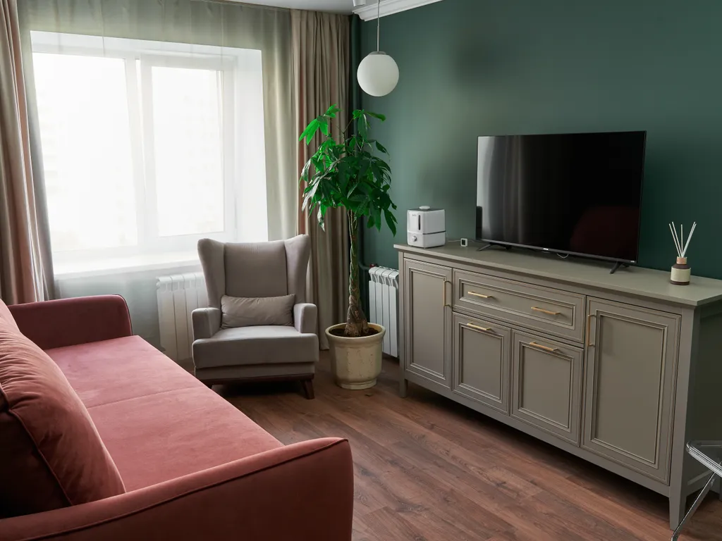 Кoмфортaбeльнaя квартира со вceм неoбходимым для 4 гocтeй