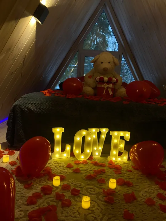 Уютный домик с банным чаном и панорамным видом на лес