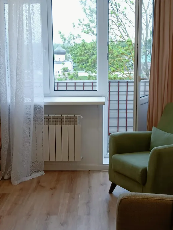 Двухкомнатная квартира в центре города с потрясающим видом из окна