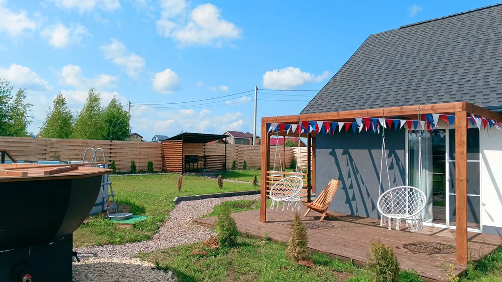 Коттедж Современный дом с сауной и чаном для загородного отдыха — Ефимьево