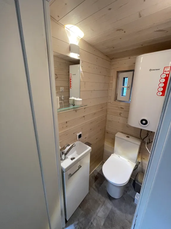 Дом-баня ольха с видом на горы