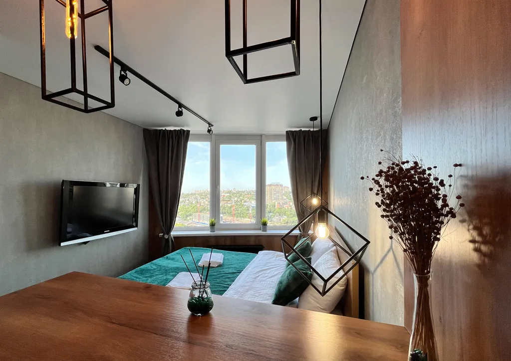 Студия на 24 этаже с видом на Дон