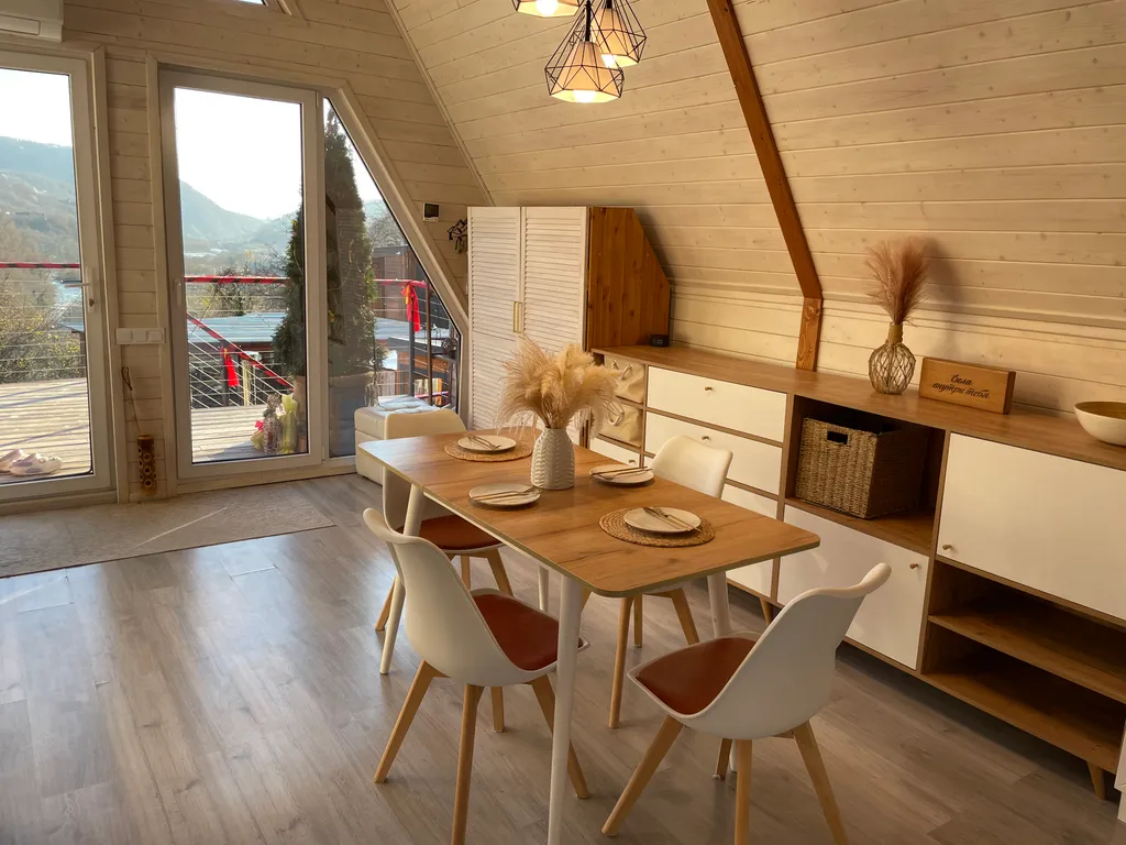 Квартира Квартира Дом A-Frame с панорамными окнами и видом на реку Сочи — Пластунка