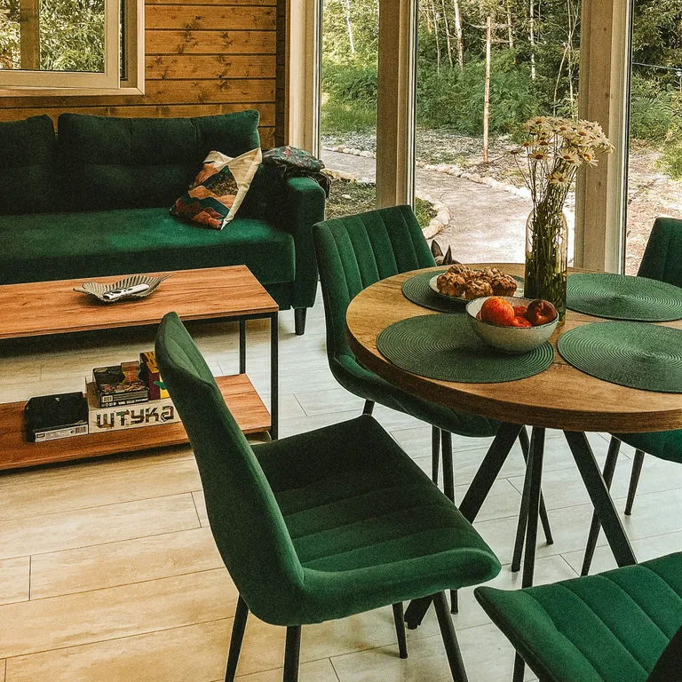 Уютный дом в лесу