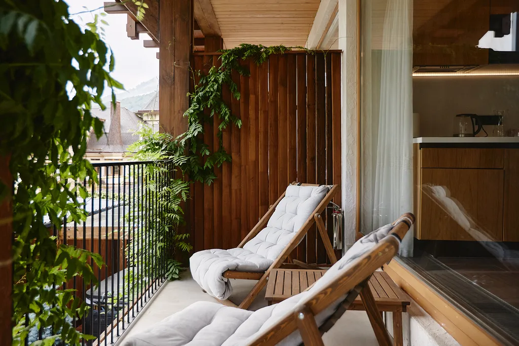 Студия Воздух с классной кухней в гостевом доме Пентакли в Красной Поляне