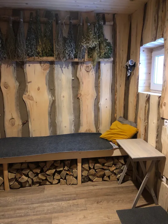 Уютный дом с баней и чаном в лесу