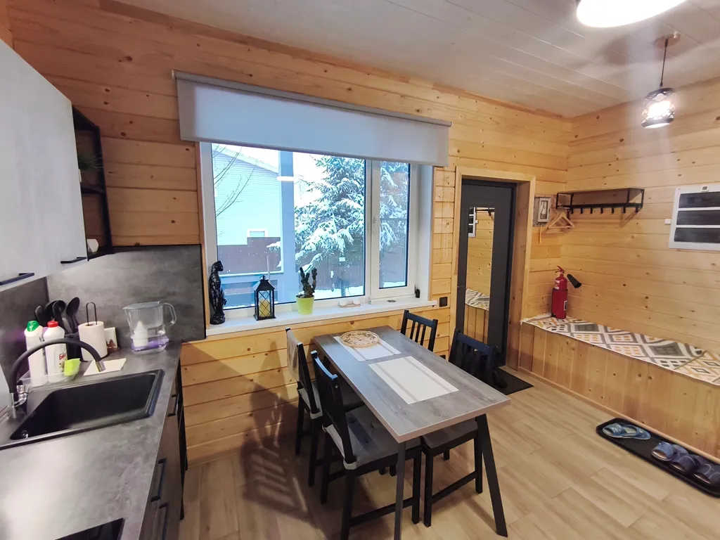 Дом с сауной и барбекю