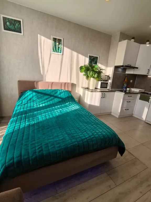 Студия с видом на город