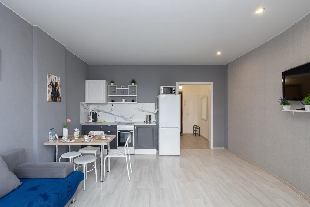 Квартира Просторная однокомнатная квартира для 4 гостей на мысу — Тюмень