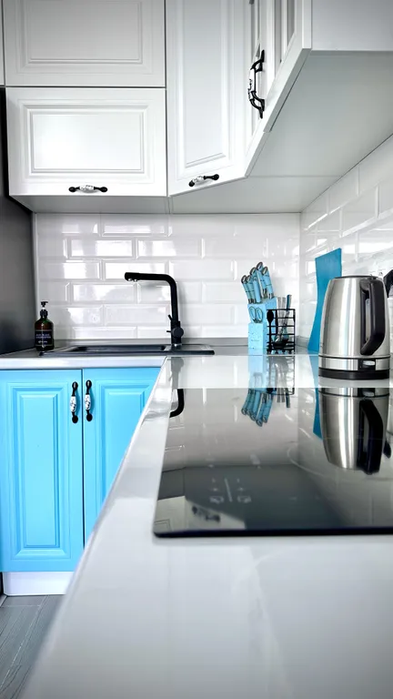 Новая квартира с дизайнерским ремонтом и видом на горы