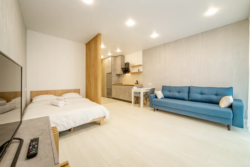 Квартира студия Минск Мир с балконом — аренда посуточно в Минск