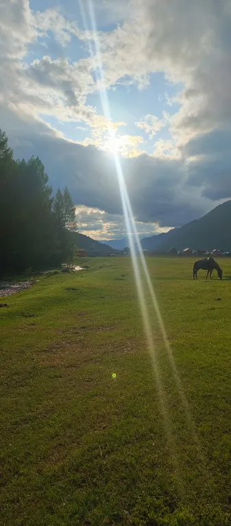 Уютный домик с видом на горную долину