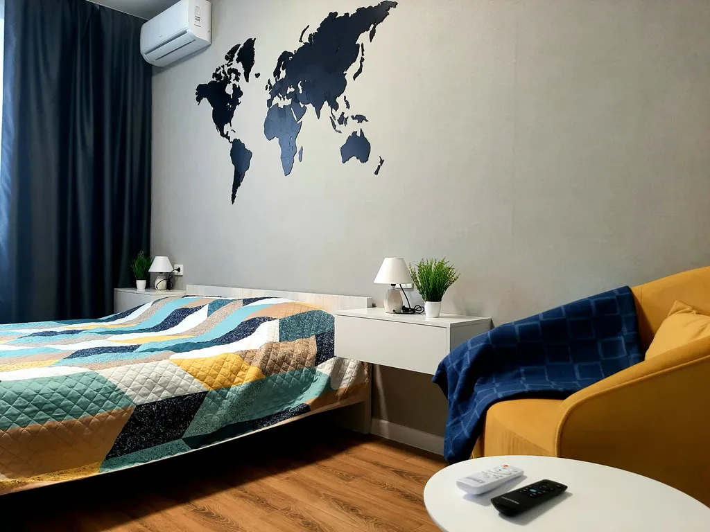 Уютная квартира с современным ремонтом, в новом доме.