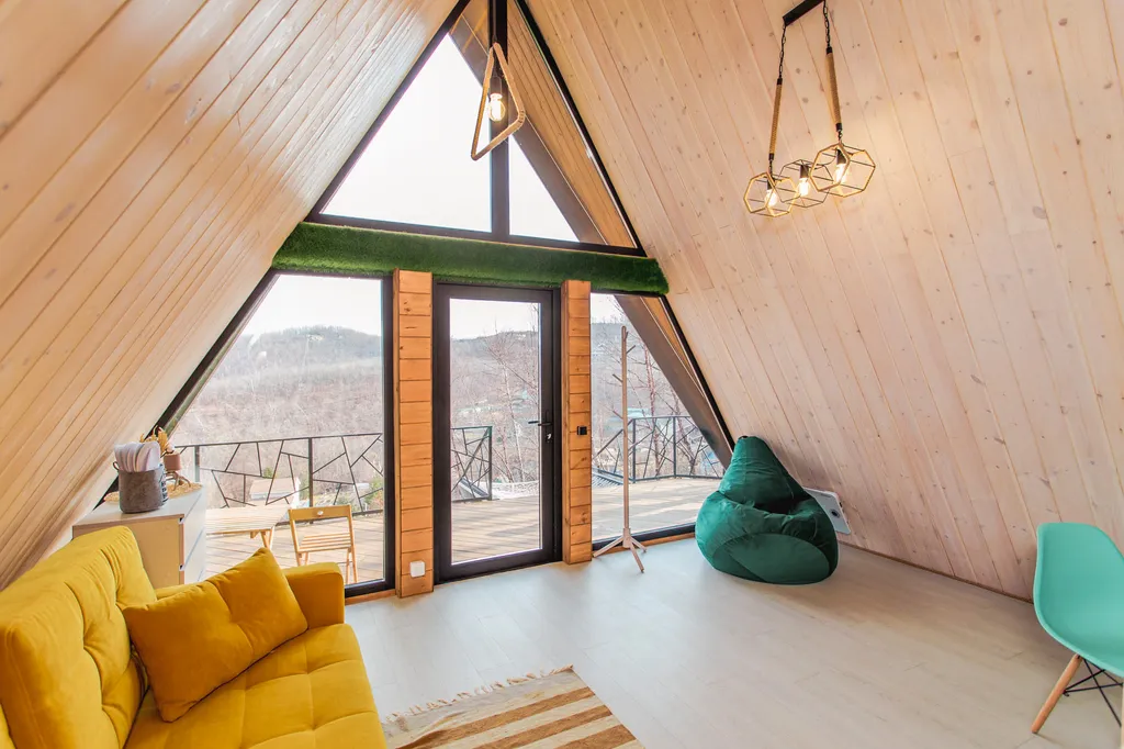 Уютный дом A-frame
