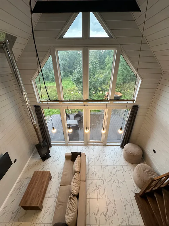 Коттедж Новый дом, барнхаус с баней и чаном на природе — Шумилово