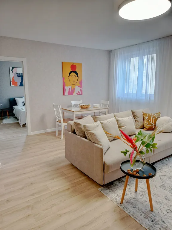 Просторная светлая евродвушка в центре