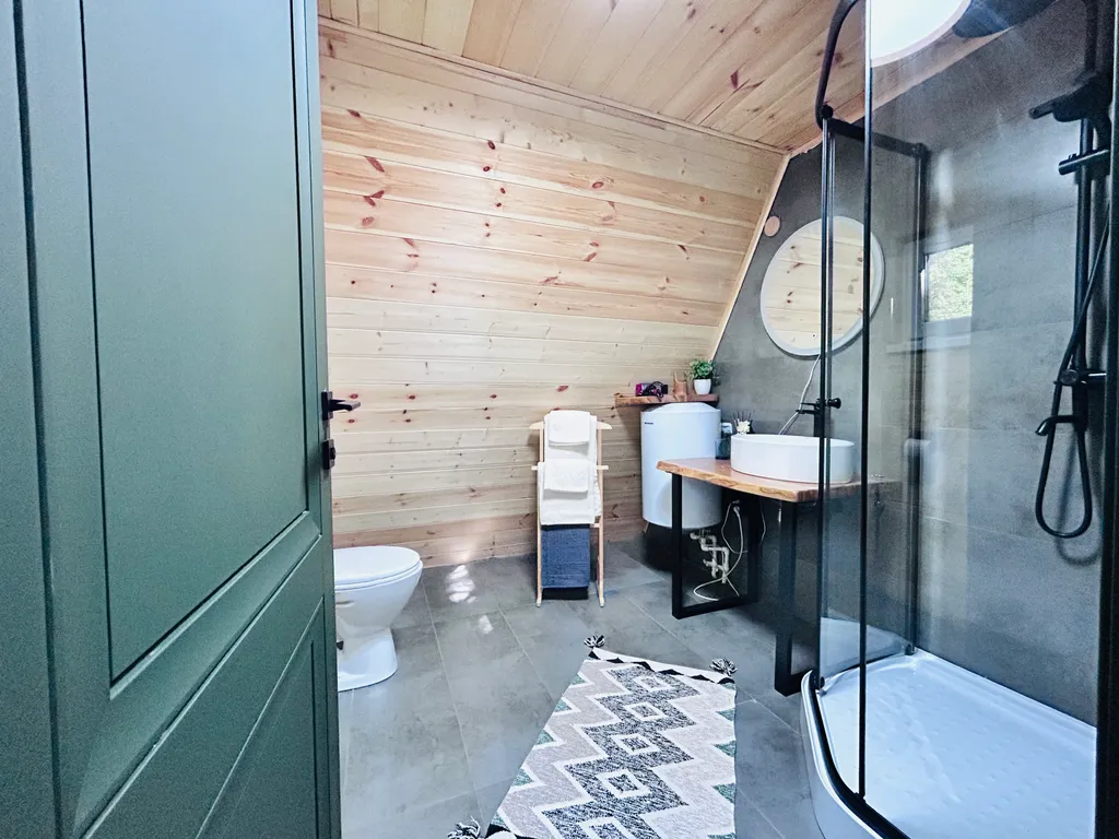 А-фрейм с видом на горы