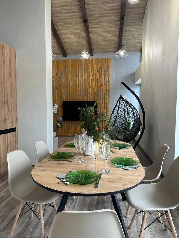 Уютный сканди коттедж с сауной