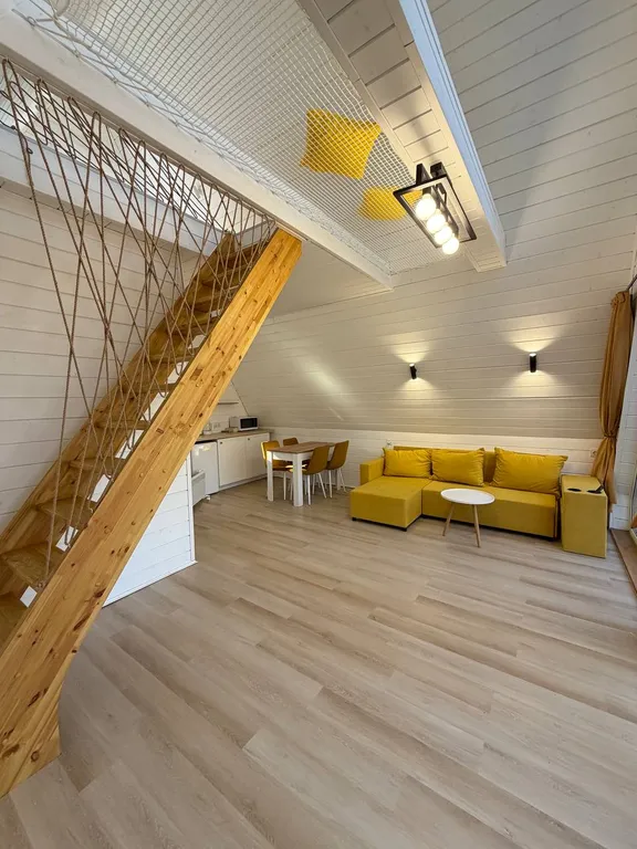 Дом A-Frame с купелью для Вашего уютного отдыха