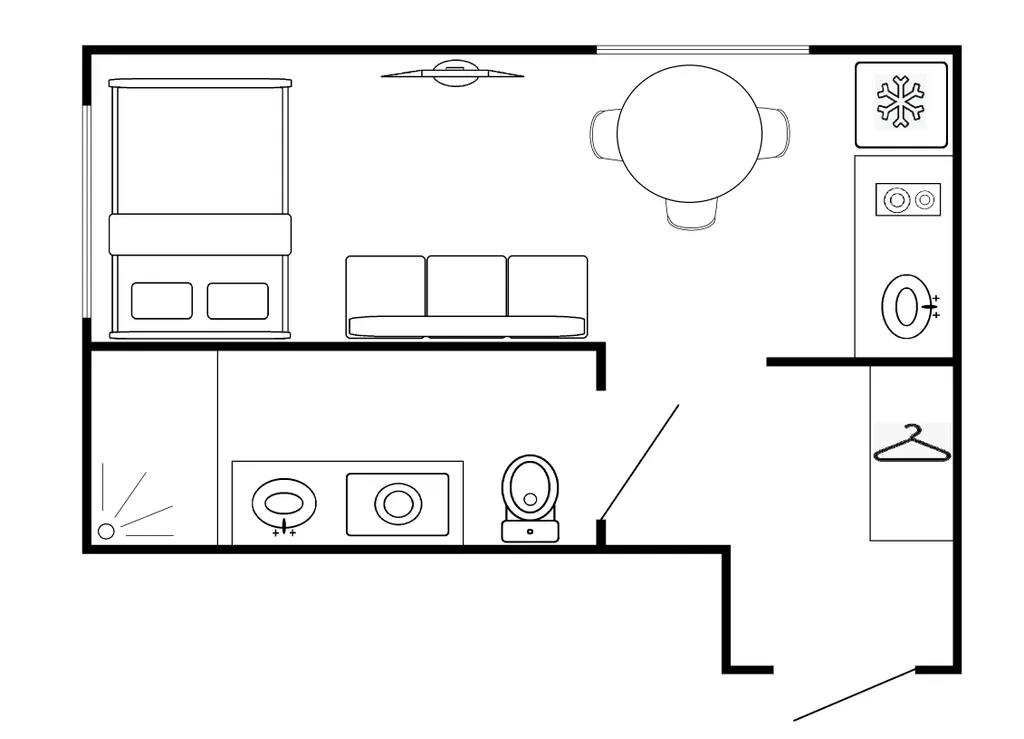 Квартира Квартира-студия рядом с аквапарком — Екатеринбург