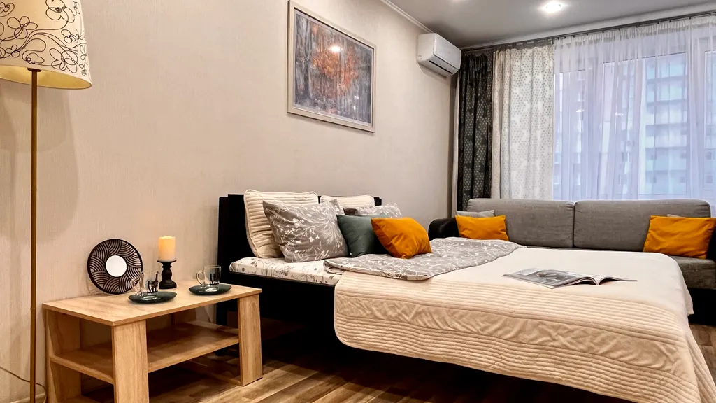 1 комнатная у жд вокзал с 2 раздельными кроватями