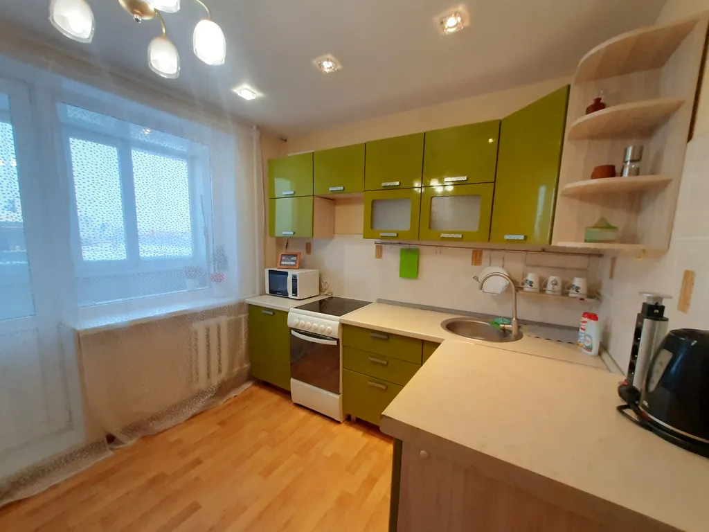 Большая квартира c красивым видом на город