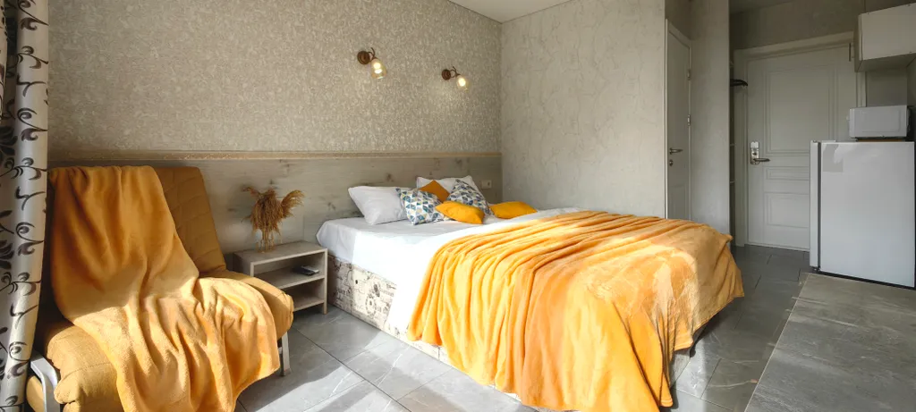 Уютный апарт плюс с балконом, отопление, беседка, парковка