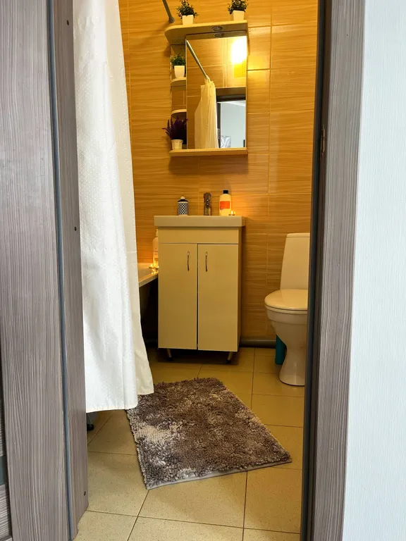 Новая уютная студия с видом на Волгу в центре