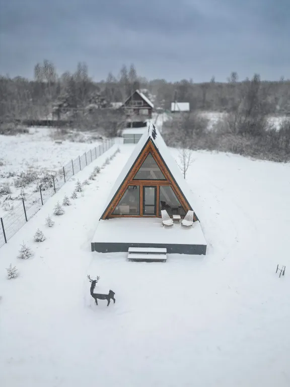 Уютный домик A-frame
