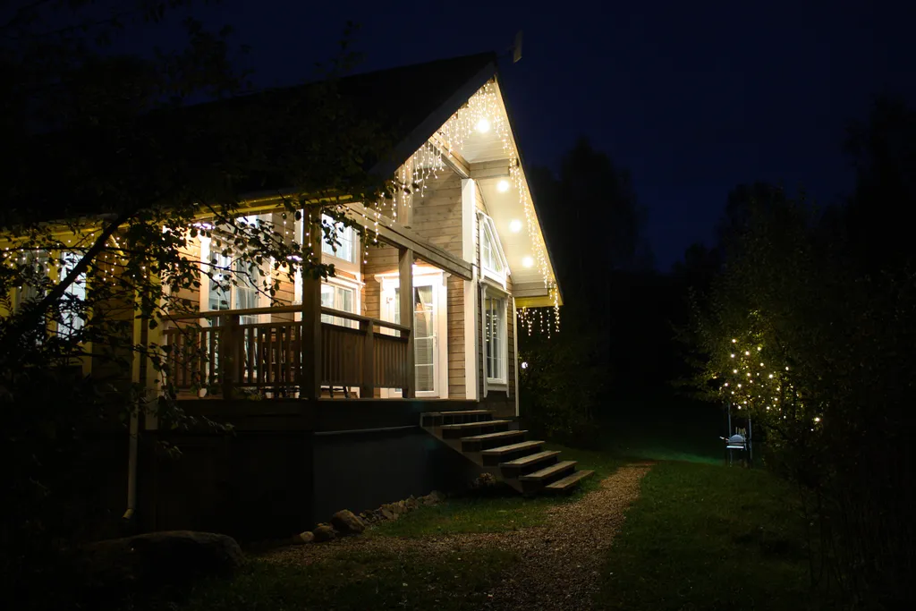 Дом с сауной на берегу реки