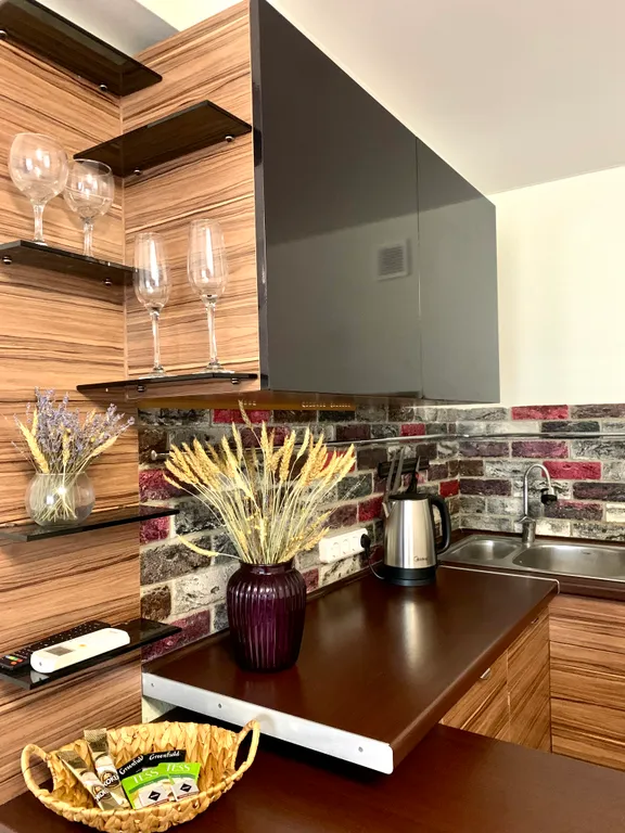 Студия для двоих с кондиционером с прекрасным видом на город