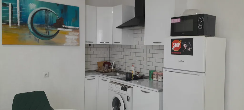 Уютная студия в центре с видом на горы