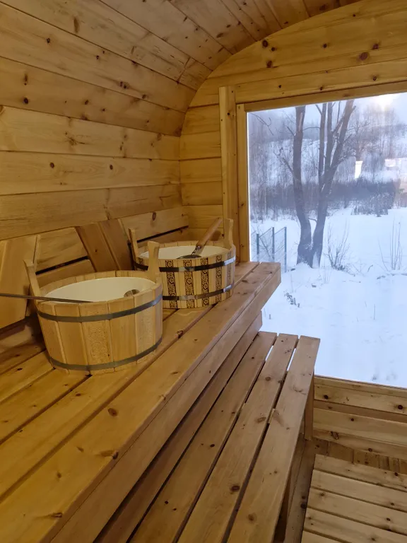 Коттедж А-фрейм с видом на озеро и лес — Казань