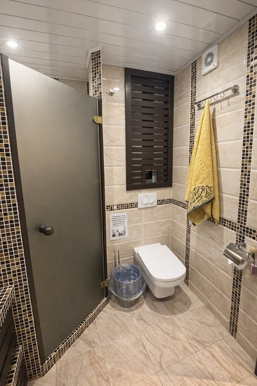 Современный домик с баней, чаном и беседкой