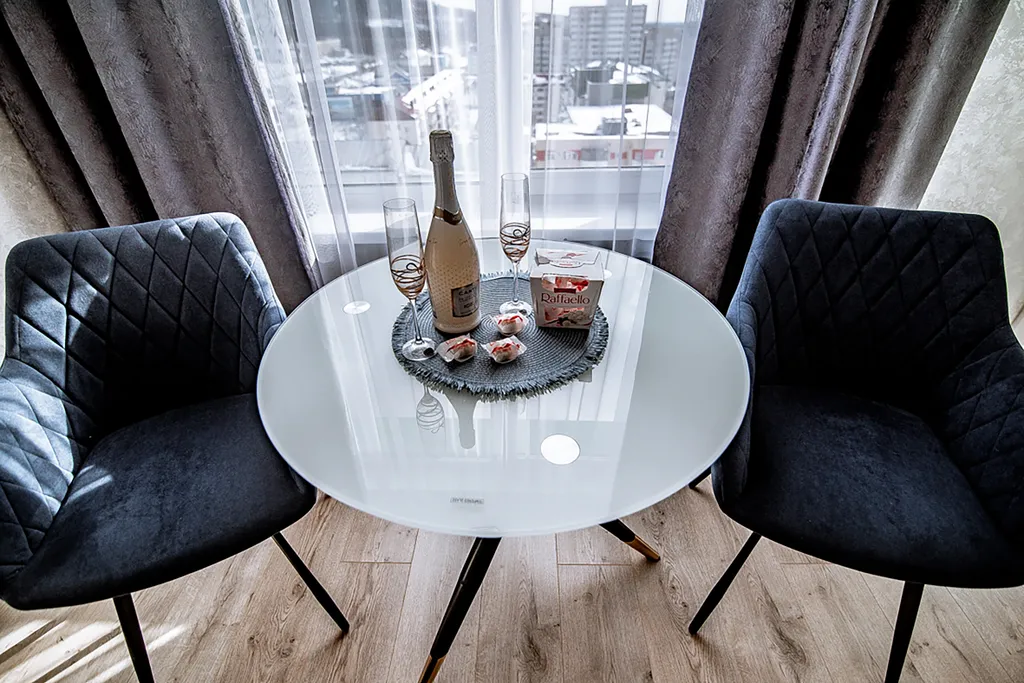 Уютная студия с прекрасным видом на город