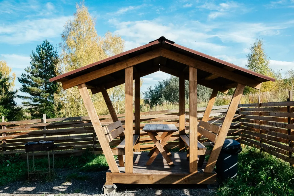 Шале с беседкой на горнолыжном склоне, "добрый дом 71"