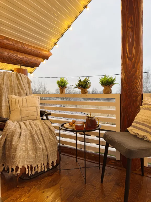 Дом с баней на берегу Москвы реки