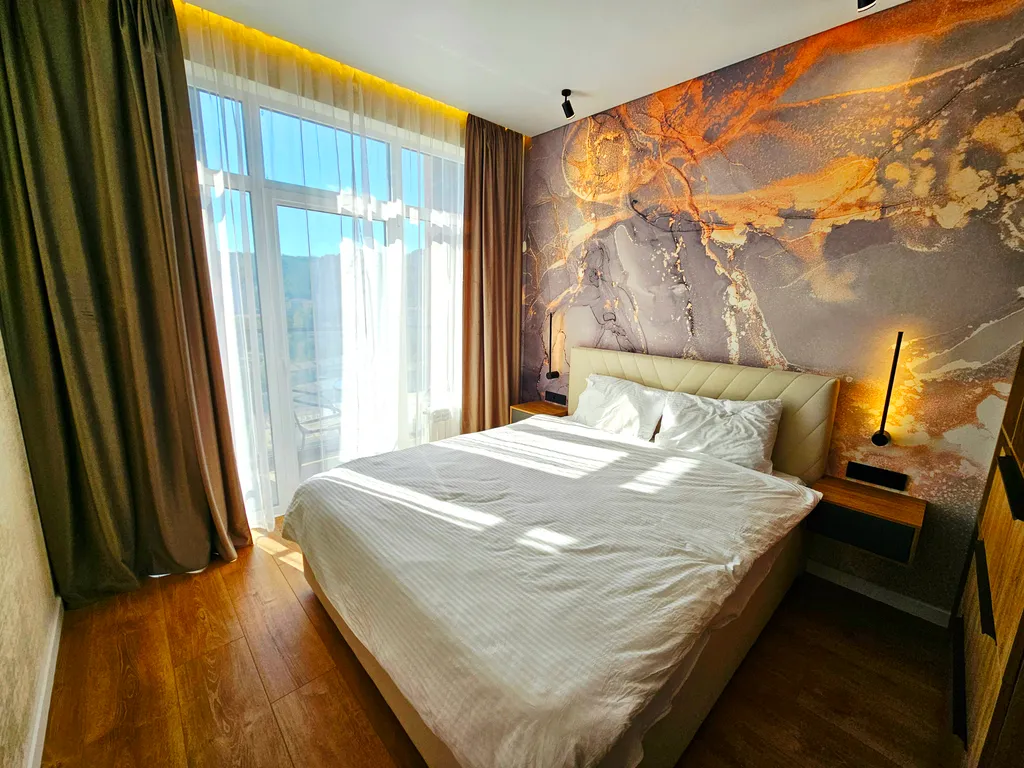 Квартира-студия с видом на парк и море