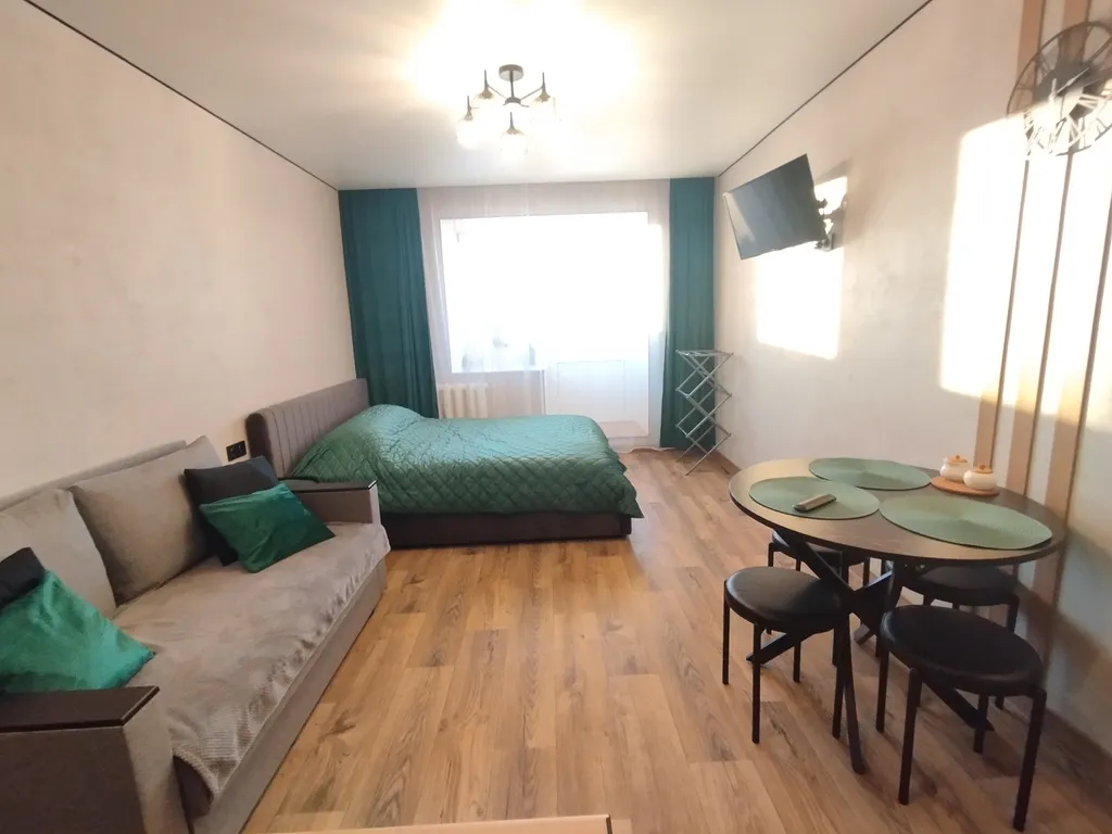 Уютная студия с видом на парк