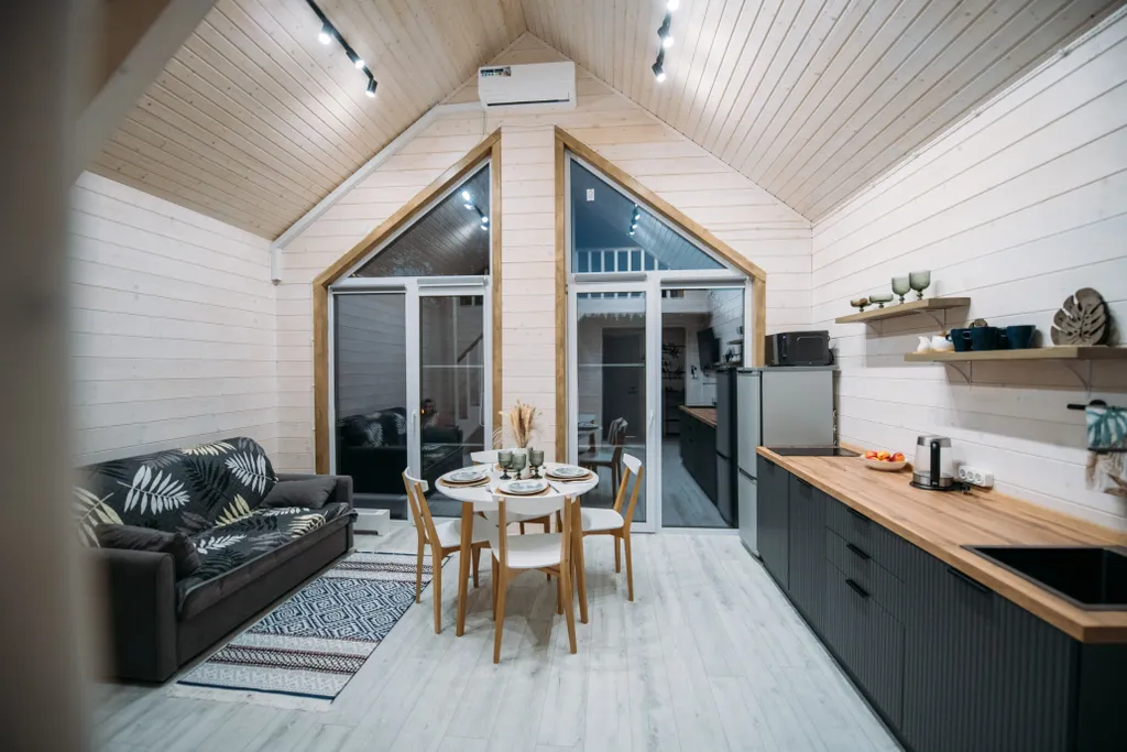 Домик у леса с банным чаном и баней