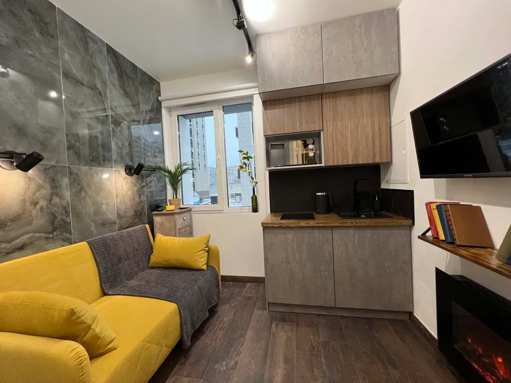 Квартира Умная квартира в стиле лофт с камином Nord — Москва